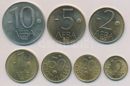 Bulgária 1992. 10s-10L (7xklf) T:1-
Bulgaria 1992. 10 Stotinki - 10 Leva (7xdiff) C:AU - Non Classificati