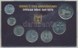 Izrael 1979. 1a-5Sh (7xklf) 'Izrael 31. évfordulója' Forgalmi Sor Dísztokban T:1,1-
Israel 1979. 1 Agora - 5 Shequel (7x - Ohne Zuordnung