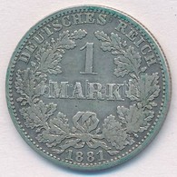 Német Birodalom 1881A 1M Ag T:2-
German Empire 1881A 1 Mark Ag C:VF - Non Classificati