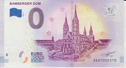 Billet Touristique 0 Euro Souvenir Allemagne Bamberger Dom 2018-1 N°XEAT000370 - Pruebas Privadas