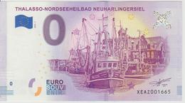 Billet Touristique 0 Euro Souvenir Allemagne Thalasso Nordseeheilbad Neuharlingersiel 2018-1 N°XEAZ001665 - Essais Privés / Non-officiels