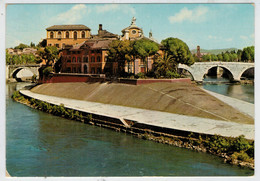 ROMA     ISOLA  TIBERINA            (VIAGGIATA) - Fiume Tevere