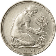 Monnaie, République Fédérale Allemande, 50 Pfennig, 1991, Karlsruhe, TTB - 50 Pfennig