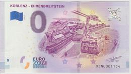 Billet Touristique 0 Euro Souvenir Allemagne Koblenz Ehrenbreitstein 2018-2 N°XENU001154 - Pruebas Privadas