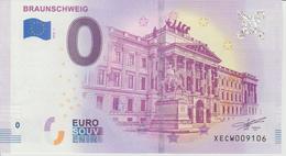 Billet Touristique 0 Euro Souvenir Allemagne Braunschweig 2018-1 N°XECW009106 - Essais Privés / Non-officiels