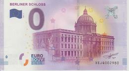 Billet Touristique 0 Euro Souvenir Allemagne Berliner Schloss 2017-1 N°XEJQ002980 - Privatentwürfe