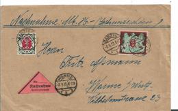 Danzig XX003 / Brief Mit Mi.Nr. 380 Und 37 Auf Nachnahme  Nach Wanne - Storia Postale