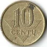 Lot 1 Pièce De Monnaie 10 Centu  1998 - Litauen