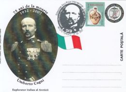 INTERNATIONAL POLAR YEAR, UMBERTO CAGNI, EXPLORER, SPECIAL POSTCARD, 2007, ROMANIA - Año Polar Internacional