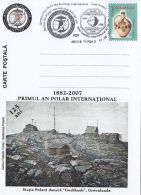 INTERNATIONAL POLAR YEAR, GODTHAAB ARCTIC STATION, SPECIAL POSTCARD, 2007, ROMANIA - Internationales Polarjahr