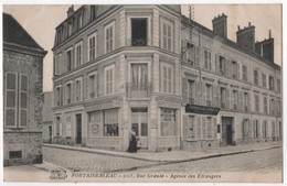 CPA 77 FONTAINEBLEAU / 205 Rue Grande Agence Des étrangers Viollette - Fontainebleau