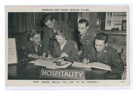 CPA USA ETATS-UNIS AMERICAN RED CROSS SERVICE CLUBS " HOSPITALITY " - Autres & Non Classés