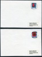 Sweden X 2 Fieldpost Faltpost 3547 1539 Postcards. Rebate Crests - Military