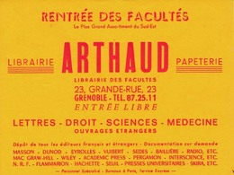 Buvard - Librairie Arthaud - Grande Rue Grenoble - Papeterie