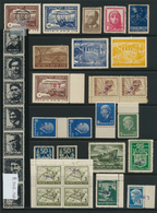 Israel: From 1948 On. INTERIM PERIOD. Big Lot Containing About 98 Semi-official Stamp Issues, Inclus - Briefe U. Dokumente