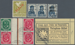 Deutschland: 1912/1966 Ca., Interessantes Konvolut Mit Meist Besseren Ausgaben, Dabei Bayern Flugpos - Collections