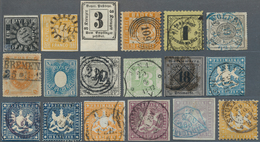 Altdeutschland: 1849/1920, Spannende Sammlung Der Altdeutschen Staaten Mit Zahlreichen Höchstwerten - Collezioni