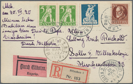 Bayern - Marken Und Briefe: 1875-1920, Toller Posten Mit über 400 Briefen Und Belegen, Dabei Einschr - Other & Unclassified