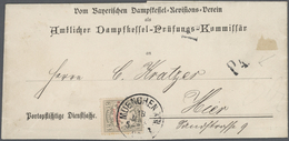 Bayern - Portomarken: 1890/1911, Lot Von Vier Belegen Mit Nachportomarken, Dabei 3 Pfg. Auf Portopfl - Sonstige & Ohne Zuordnung