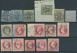 Hannover - Marken Und Briefe: 1851/64, Kleines Gestempeltes Lot Von 15 Marken Dabei U.a. MiNr. 1(2x) - Hannover