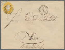 Sachsen - Marken Und Briefe: 1850er-1860er Jahre: Kollektion Von 125 Briefen, Ganzsachen (gebraucht - Saxony