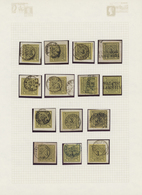 Württemberg - Marken Und Briefe: 1851/1852, Spezial-Sammlungspartie Von 30 Marken 3 Kr. Schwarz Auf - Altri & Non Classificati
