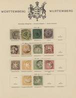 Württemberg - Marken Und Briefe: 1851/1920, Gestempelte Und Ungebrauchte Sammlung Auf Alten Schaubek - Other & Unclassified