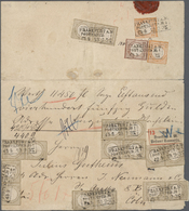 Deutsches Reich - Brustschild: 1872, Eine 301 Kreuzer Massenfrankatur Von 16 Marken 18 Kr. + 2x 2Kr. - Lettres & Documents