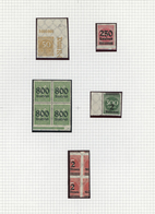 Deutsches Reich - Inflation: 1923, Postfrische Spezial-Sammlungspartie Von 25 Marken Incl. 4er-Block - Unused Stamps