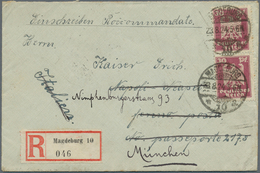 Deutsches Reich - Weimar: 1923-1932, Schöne Partie Mit 120 Zumeist Besseren Briefen Und Belegen, Dab - Briefe U. Dokumente