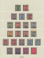 Deutsches Reich - Dienstmarken: 1903/44, Sammlung Gebraucht Und Ungebraucht Doppelt Geführt Auf Lind - Officials