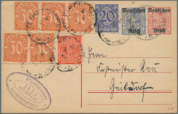 Deutsches Reich - Ganzsachen: 1902/1932, Meist Bis 1923, Vielseitige Partie Von Ca. 200 Gebrauchten - Other & Unclassified