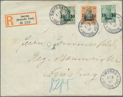 Deutsche Post In Der Türkei: 1889-1915, Partie Mit 60 Briefen, Belegen Und Ganzsachen, Dabei Verschi - Deutsche Post In Der Türkei