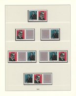 DDR - Zusammendrucke: 1955/1990, Postfrische Qualitäts-Sammlung In Drei Lindner-Falzlos-T-Vordruckal - Se-Tenant