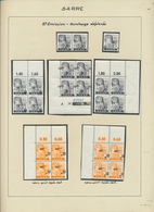 Saarland (1947/56): 1947, Meist Ungebrauchte, Alte Spezial-Sammlung Der Aufdruck-Ausgabe 1947 (Neuau - Usati