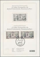 Bundesrepublik Deutschland: 1988, 25 Jahre Vertrag über Die Deutsch-französische Zusammenarbeit Best - Collections