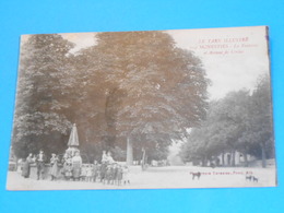 81 ) Monestiés - N° 804 - La Fontaine Et Avenue De Cordes - Année 1922 - EDIT : Poux - Monesties
