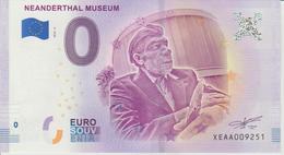 Billet Touristique 0 Euro Souvenir Allemagne Neanderthal Museum 2018-2 N°XEAA009251 - Pruebas Privadas