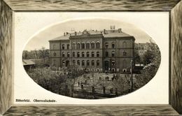 BITTERFELD, Oberrealschule (1910) AK Geprägt - Bitterfeld