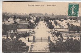 Cp , MILITARIA , Camp De SISSONNE , Avenue Centrale - War 1914-18