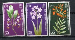 NOUVELLES HEBRIDES - Yv. N° 363 à 365  (o)  30c,35c, 65c  Fleurs   Cote  8,9 Euro BE - Used Stamps