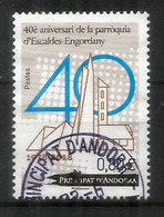 40è Aniversari De La Parròquia D'Escaldes-Engordany 1978-2018., Un Timbre Oblitéré, 1 ère Qualité - Oblitérés