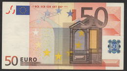 RARE 50 EURO S ITALIA  J016  - TRICHET   CIRCULATED - 50 Euro