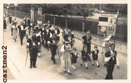 CARTE PHOTO : MONTBOVON INTYAMON PROCESSION FETE RELIGION INTHYAMON PHOTOGRAPHE J. LIVET PAYERNE AUMONIER ABBE - Montbovon