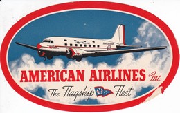 ANTIGUA ETIQUETA DE LA COMPAÑIA AEREA AMERICAN AIRLINES (AVION-PLANE) - Baggage Labels & Tags