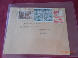 Lettre Du Maroc De 1955 A Destination De Perpignan - Covers & Documents