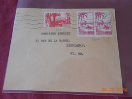 Lettre Du Maroc De 1954 A Destination De Perpignan - Covers & Documents