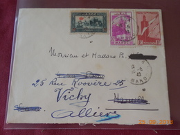 Lettre Du Maroc De 1942 A Destination De Vichy - Covers & Documents