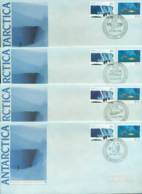 AAT 1990 AAT/Russia, Base Set 4x FDC Lot20245 - Other & Unclassified