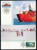 AAT 1991 Antarctic Treaty 2xMaxicards - Sonstige & Ohne Zuordnung